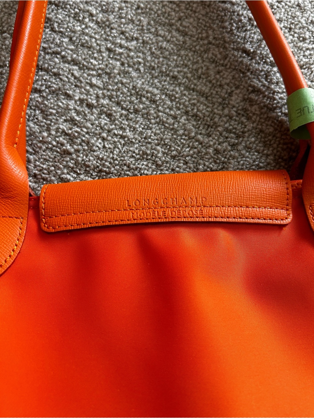 Longchamp Orange Women's Tote Bag - Classic Everyday Carry - Picture 9 of 16